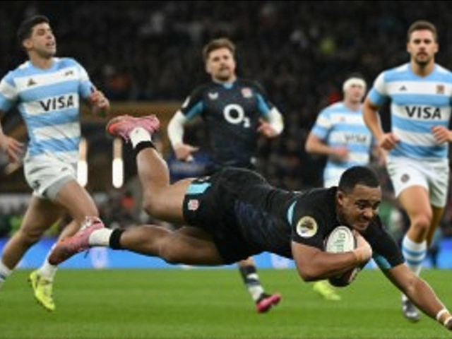 England 27-23 Argentina: Max Ojomoh shines as hosts complete autumn clean sweep